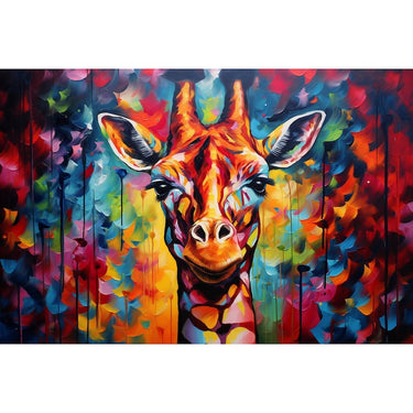 Giraffe Abstract Canvas